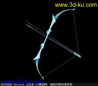 3D打印模型寒冰女之弓箭的图片
