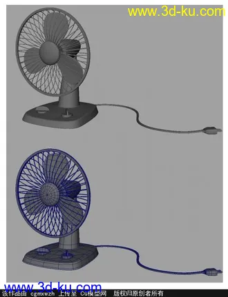 3D打印模型电风扇的图片