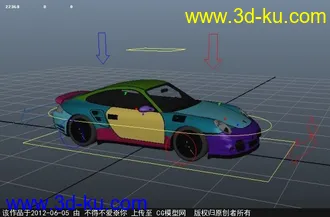 闲来无事绑了个汽车，大家拿去看看，模型不是我做的的图片