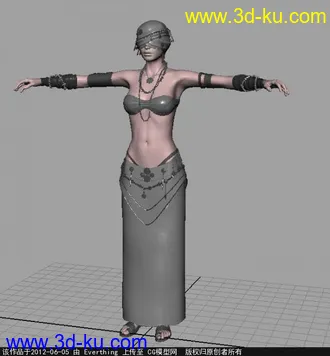 3D打印模型国外女角色高模的图片