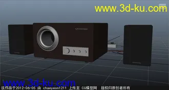 一套音响模型的图片