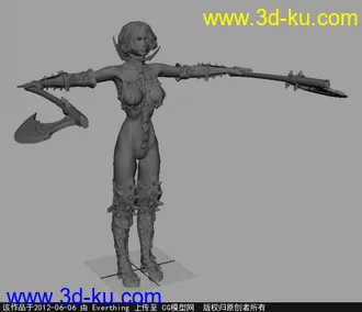 国外女角色模型的图片