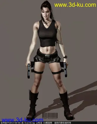 古墓丽影女角色模型的图片