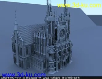 3D打印模型精美教堂一座，快来围观吧的图片