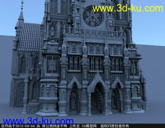 3D打印模型精美教堂一座，快来围观吧的图片