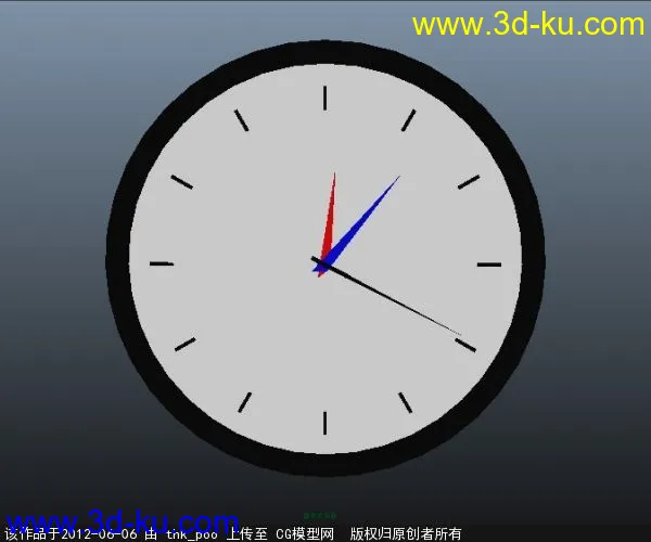 时钟模型及绑定的图片1
