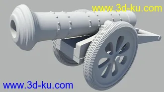 3D打印模型高模大炮的图片
