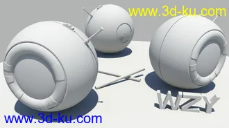 3D打印模型可爱的小闹钟的图片