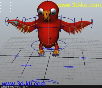 3D打印模型超卡哇伊的小鸟，带贴图，带骨骼，带控制器的图片