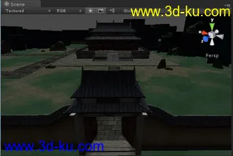 3D打印模型小岛 寺庙 带贴图的图片