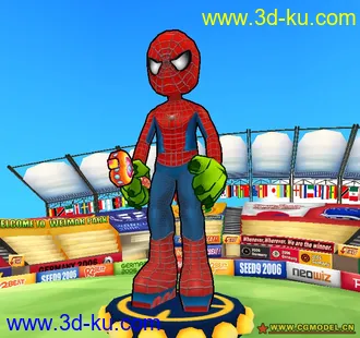 3D打印模型Q版蜘蛛侠一个的图片