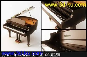3D打印模型一架钢琴的图片