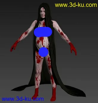 3D打印模型极度恐慌3 Alma pregnant 阿尔玛的图片