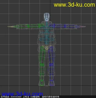 枪战游戏人物3D模型（带材质）的图片