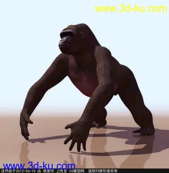 3D打印模型猩猩的图片