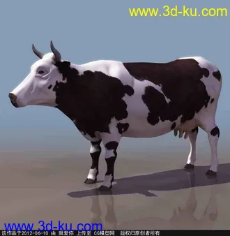 3D打印模型奶牛的图片