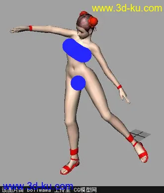 3D打印模型会跳舞的女孩的图片