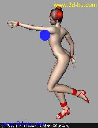 3D打印模型会跳舞的女孩的图片