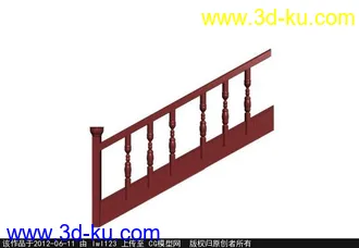 3D打印模型木质扶手的图片