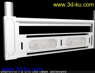 3D打印模型汉白玉栏杆的图片