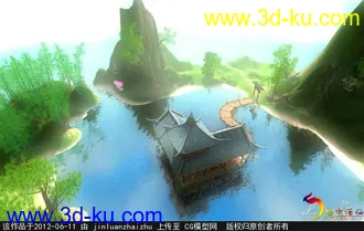 3D打印模型以前做的剑网三小场景的图片
