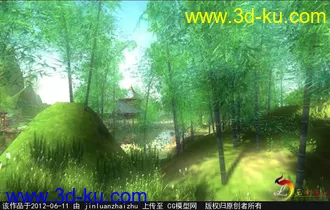 3D打印模型以前做的剑网三小场景的图片