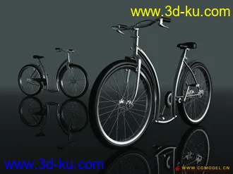 3D打印模型高精度自行车的图片