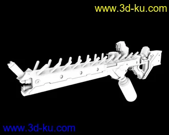 3D打印模型玛雅建模-第九区道具枪的图片