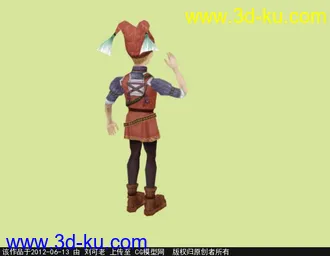 3D打印模型一个漂亮的有骨骼绑定max小男孩（有图、有贴图有动画效果gif）的图片