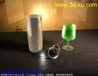 3D打印模型杯子组合的图片