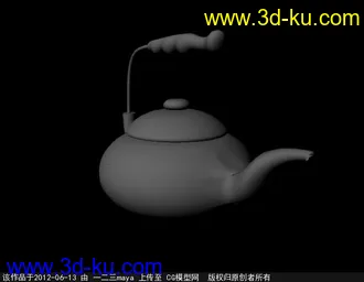 茶壶模型无贴图的图片