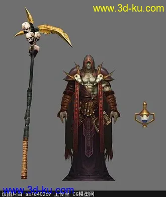 3D打印模型黑袍男的图片