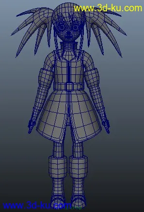 3D打印模型我做的妹子大家指点下啊的图片