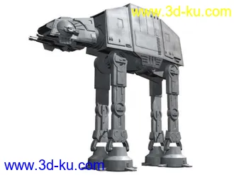 3D打印模型星球大战步行机甲战车at-at有3ds格式的图片