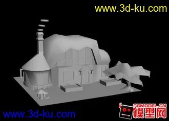 3D打印模型卡通小草房的图片