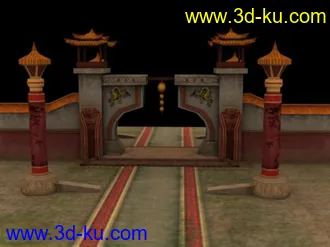 3D打印模型自己照着图片做的游戏场景，第一次做，见笑了。的图片