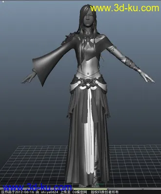 3D打印模型古代女性的图片