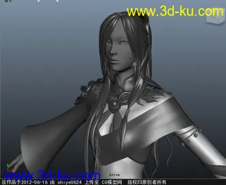 3D打印模型古代女性的图片