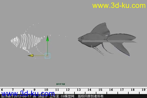 maya  金鱼 下载模型的图片1