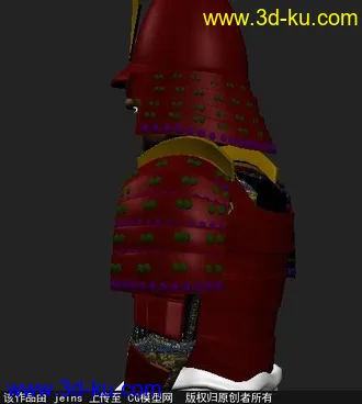 3D打印模型武士盔甲，高模分享,的图片