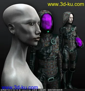 3D打印模型科幻系列女人体下载（4/4）的图片