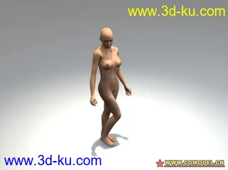 3D打印模型女人身体 复多贴图的图片