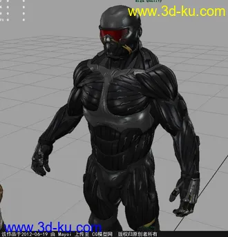 Crysis II_孤岛危机2_主角套装模型合集，附带全部贴图的图片