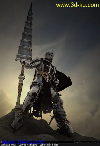 【CGModel首发】【原创】Dusk Knight_江俊男个人模型作品的图片