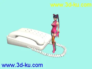 可老送你一部3dmax电话模型的图片