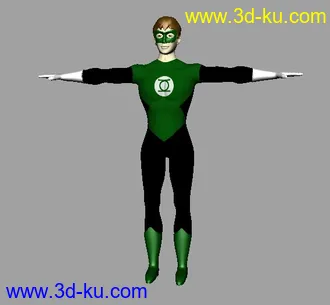 3D打印模型greenman 绿灯侠的图片