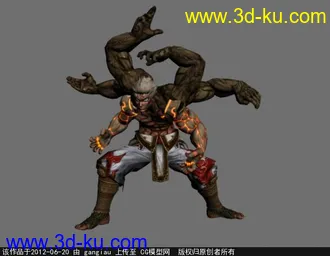 3D打印模型阿修羅之怒的图片