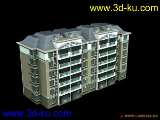 3D打印模型多层住宅的图片