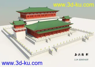 3D打印模型大明宫的图片