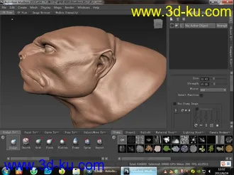 3D打印模型兽头  OBJ的图片